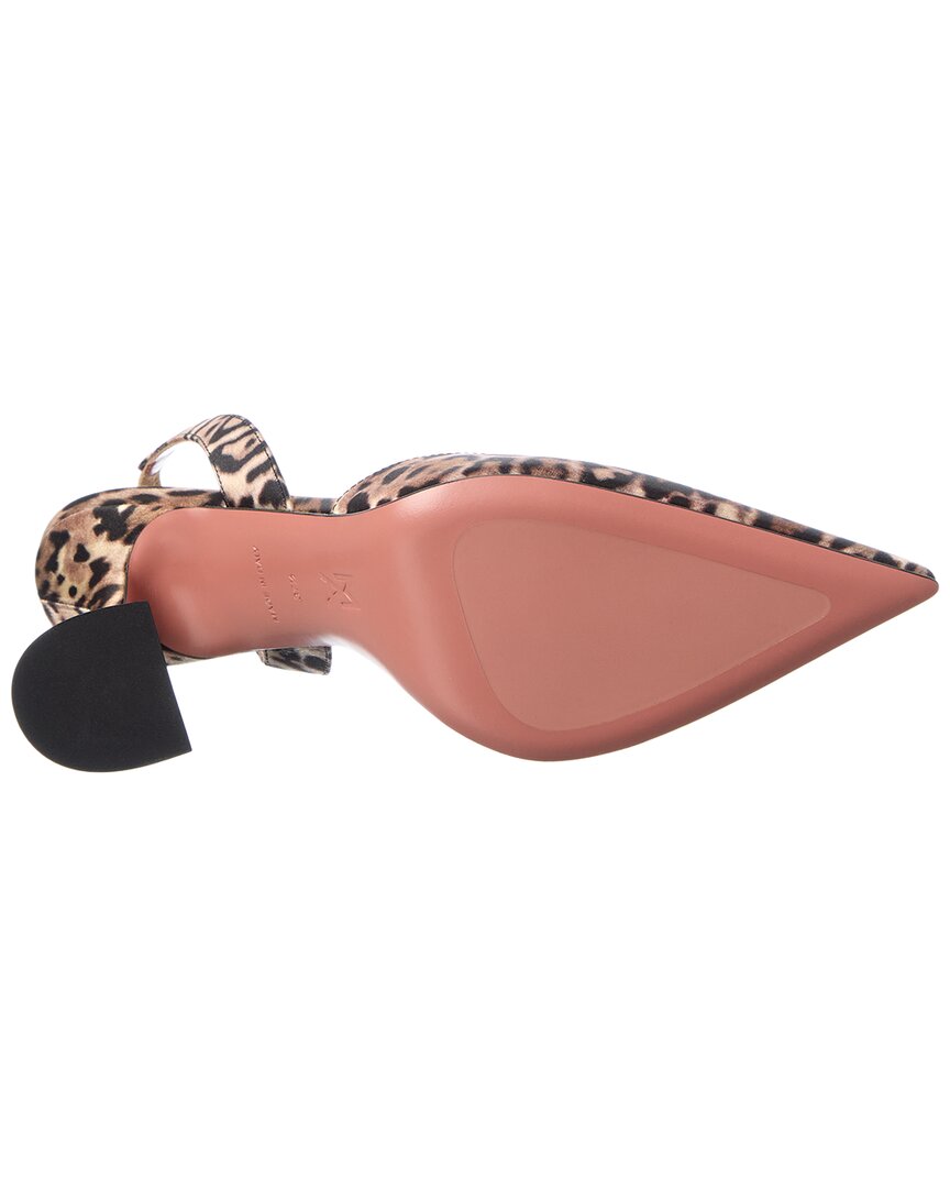 Amina Muaddi Holli Satin Slingback Pump
