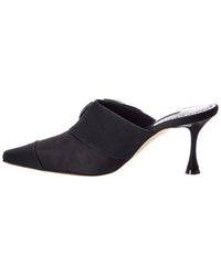 Manolo Blahnik Manolo Blahnik Tula 70 Satin & Grosgrain Mule