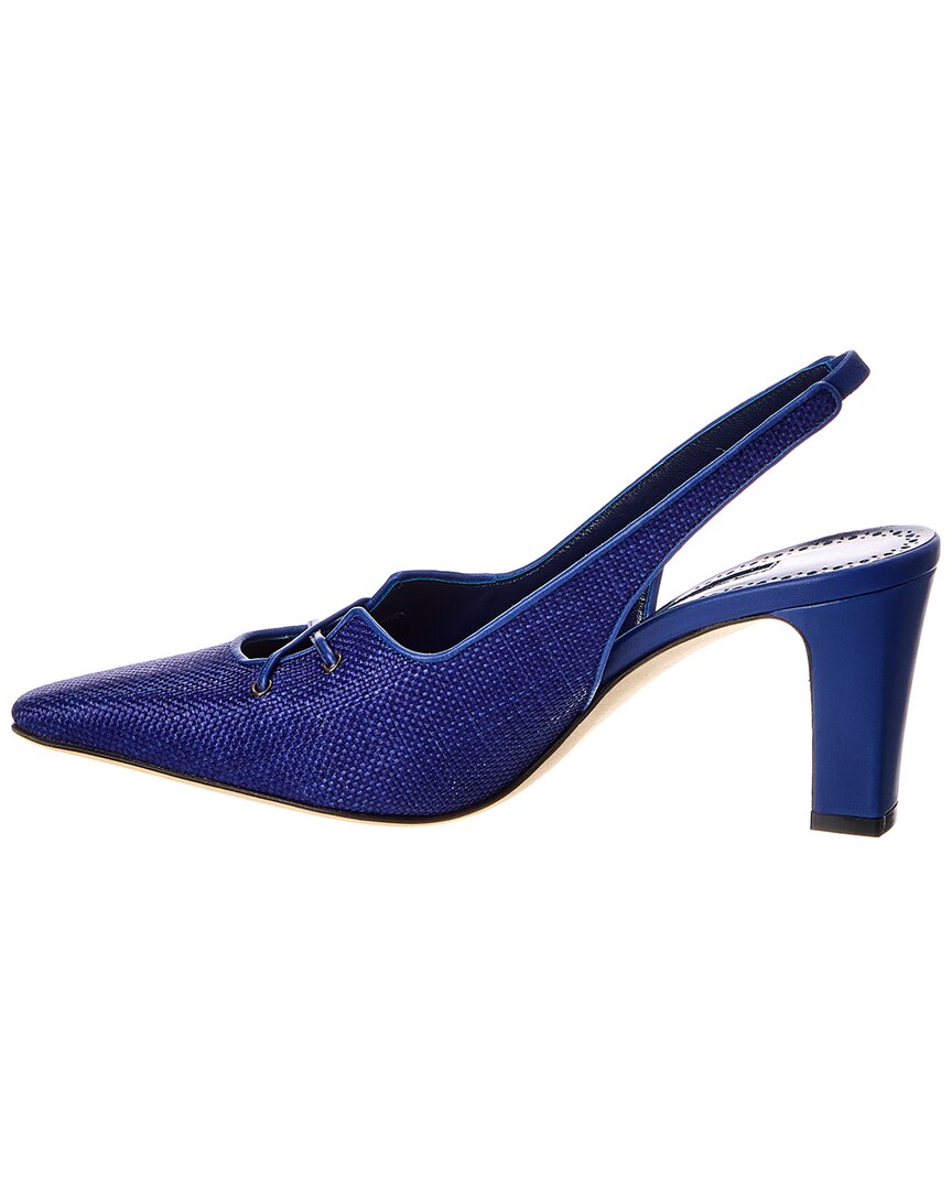 Manolo Blahnik Manolo Blahnik Montbalo 70 Raffia Slingback Pump