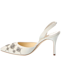 Manolo Blahnik Manolo Blahnik Ralyne 90 Satin Slingback Pump