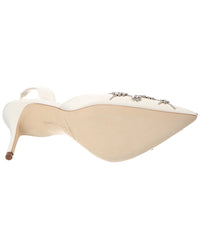 Manolo Blahnik Manolo Blahnik Ralyne 90 Satin Slingback Pump