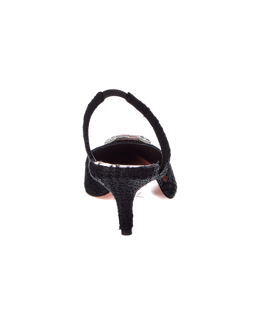 AMINA MUADDI Amina Muaddi Camelia Tweed Slingback Pump