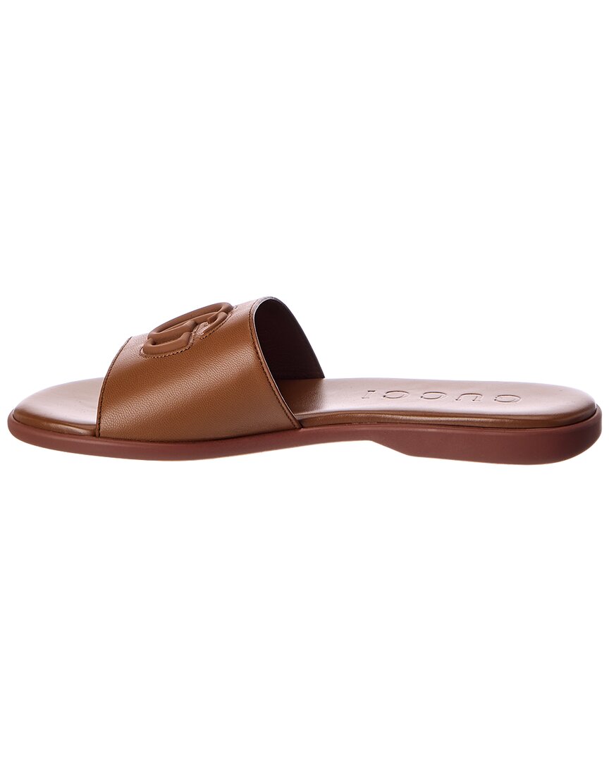 Gucci Gucci Double G Leather Sandal