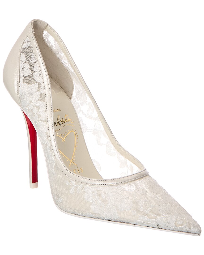 Christian Louboutin Christian Louboutin Miss Z 100 Mesh & Leather Pump