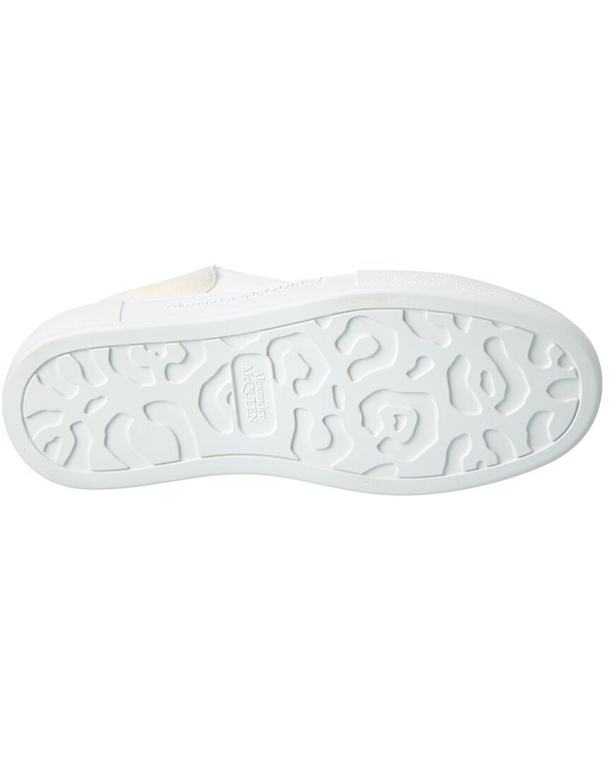 Alexander Mcqueen Deck Plimsoll Canvas & Suede Sneaker