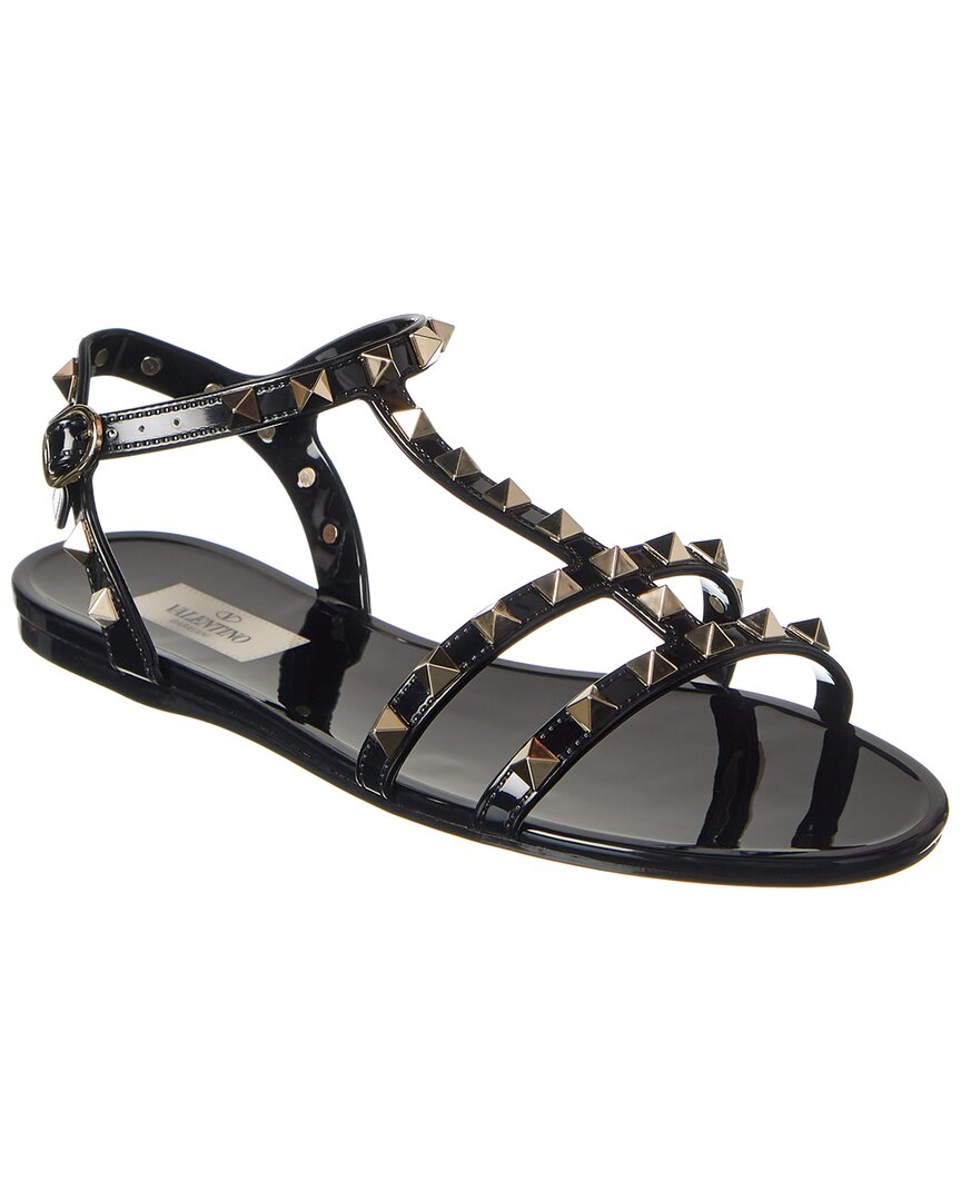 Valentino Valentino Rockstud Caged Rubber Sandal