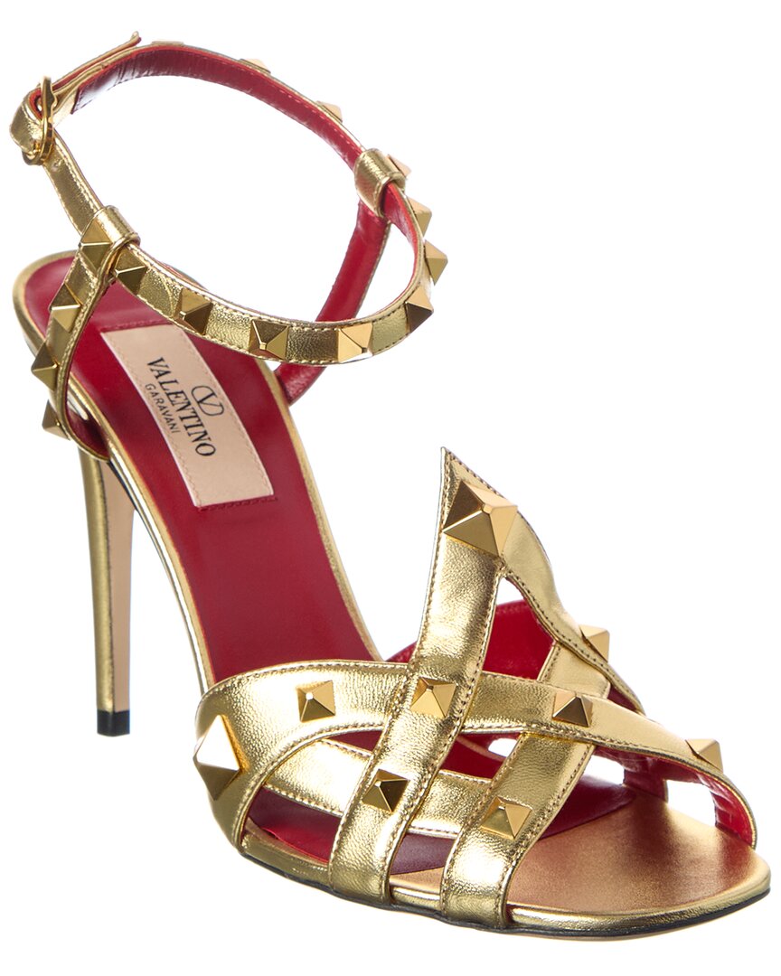 Valentino Rockstud 100 Leather Sandal