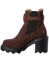 Valentino Valentino Vlogo Signature Suede Boot