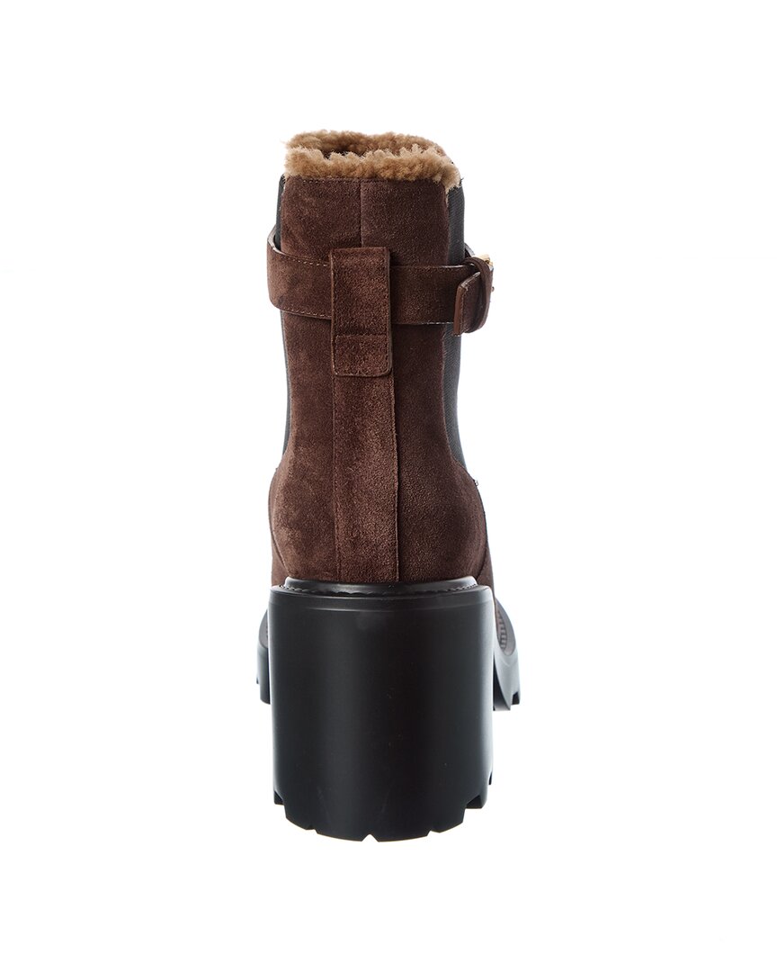 Valentino Valentino Vlogo Signature Suede Boot