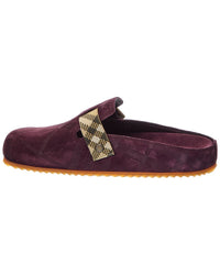 Burberry Burberry Check Suede Mule