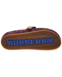 Burberry Burberry Check Suede Mule