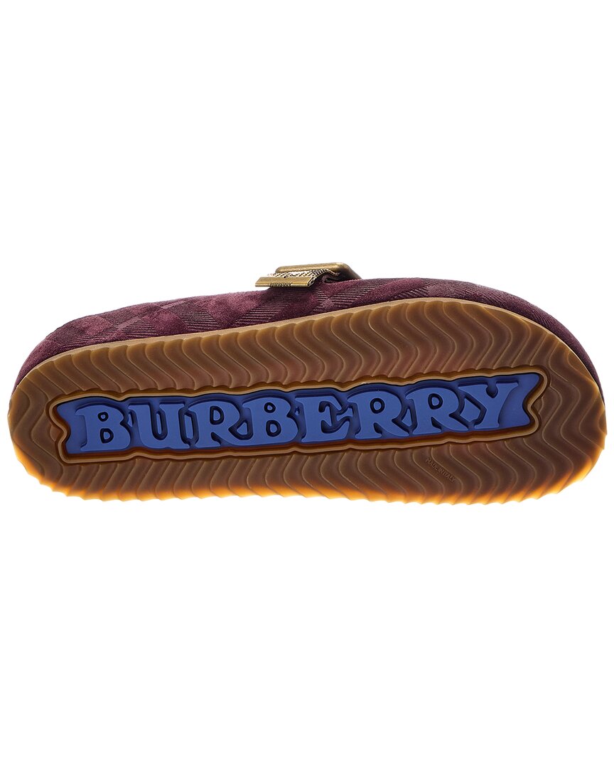Burberry Burberry Check Suede Mule