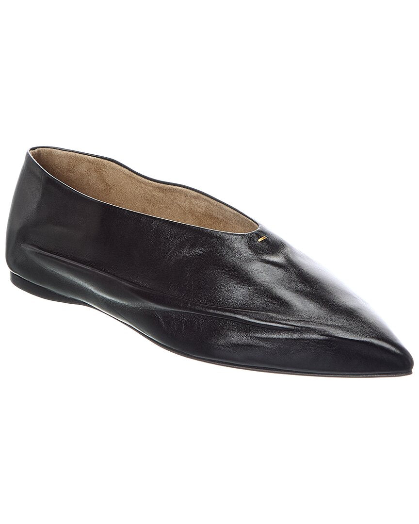 KHAITE Jacquemus Miriam Leather Ballerina Flat