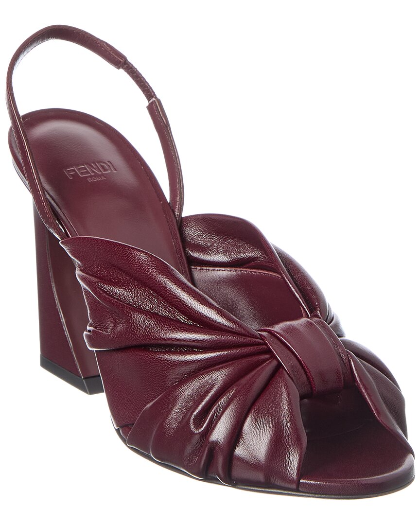 FENDI Fendi Arco Leather Slingback Sandal