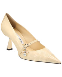 Jimmy Choo Jimmy Choo Aren 65 Snake-Embossed Leather Slingback Pump