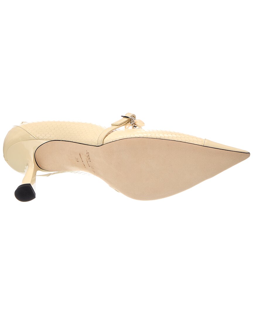Jimmy Choo Jimmy Choo Aren 65 Snake-Embossed Leather Slingback Pump