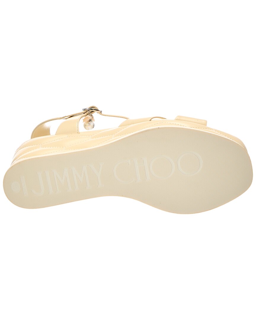Jimmy Choo Jimmy Choo Astra 60 Leather Wedge Sandal