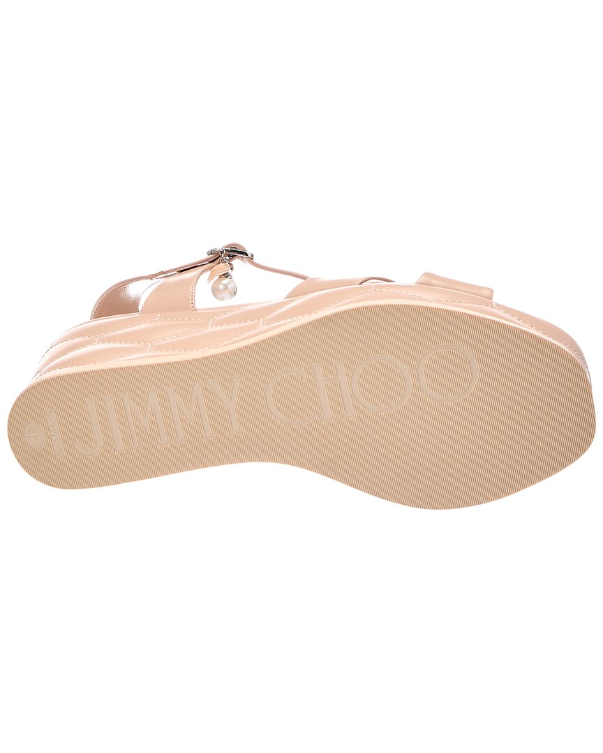Jimmy Choo Jimmy Choo Astra 60 Leather Wedge Sandal