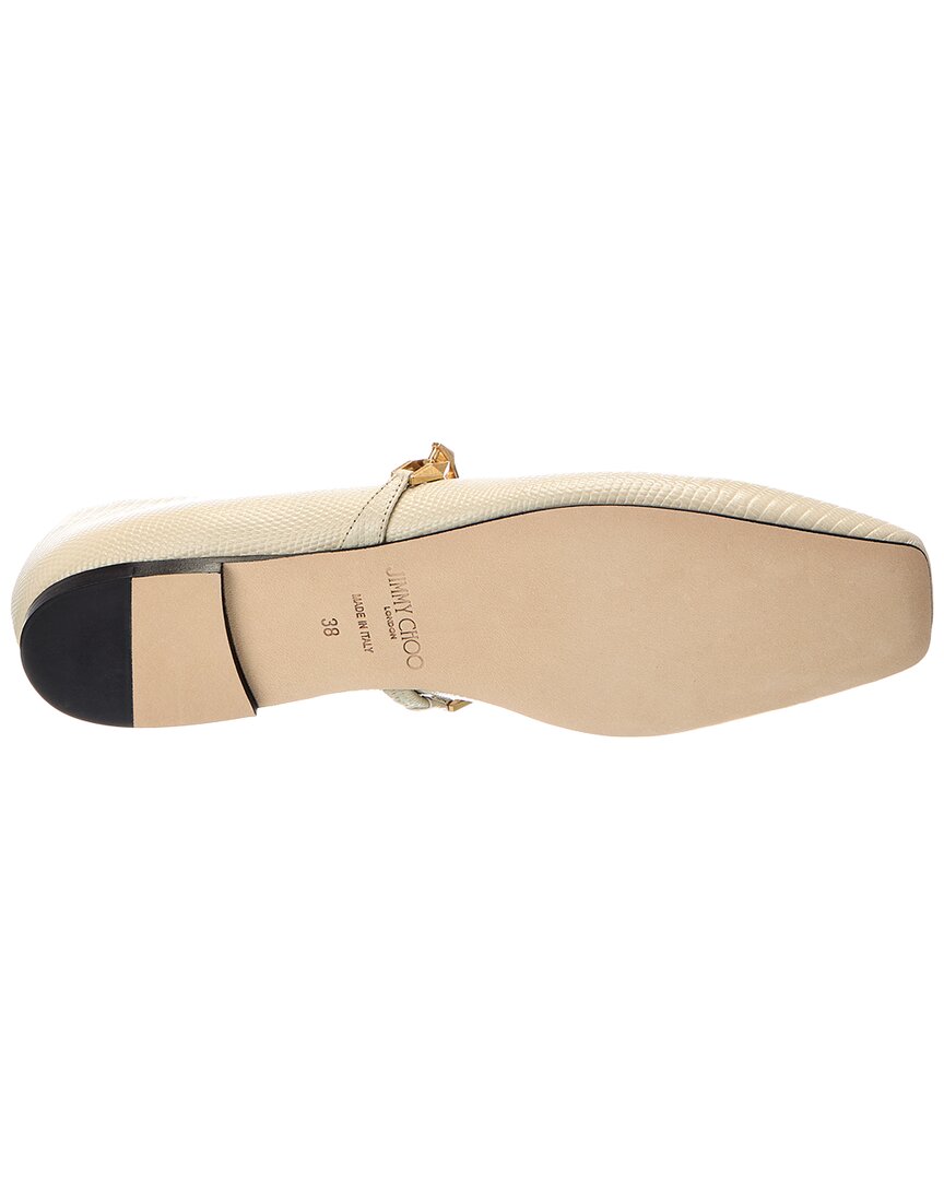 Jimmy Choo Jimmy Choo Diamond Tilda Lizard-Embossed Flat