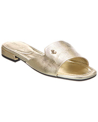 Jimmy Choo Jimmy Choo Dina Lizard-Embossed Leather Sandal