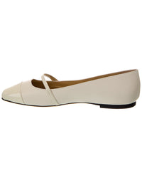 Jimmy Choo Elisa Leather & Patent Flat