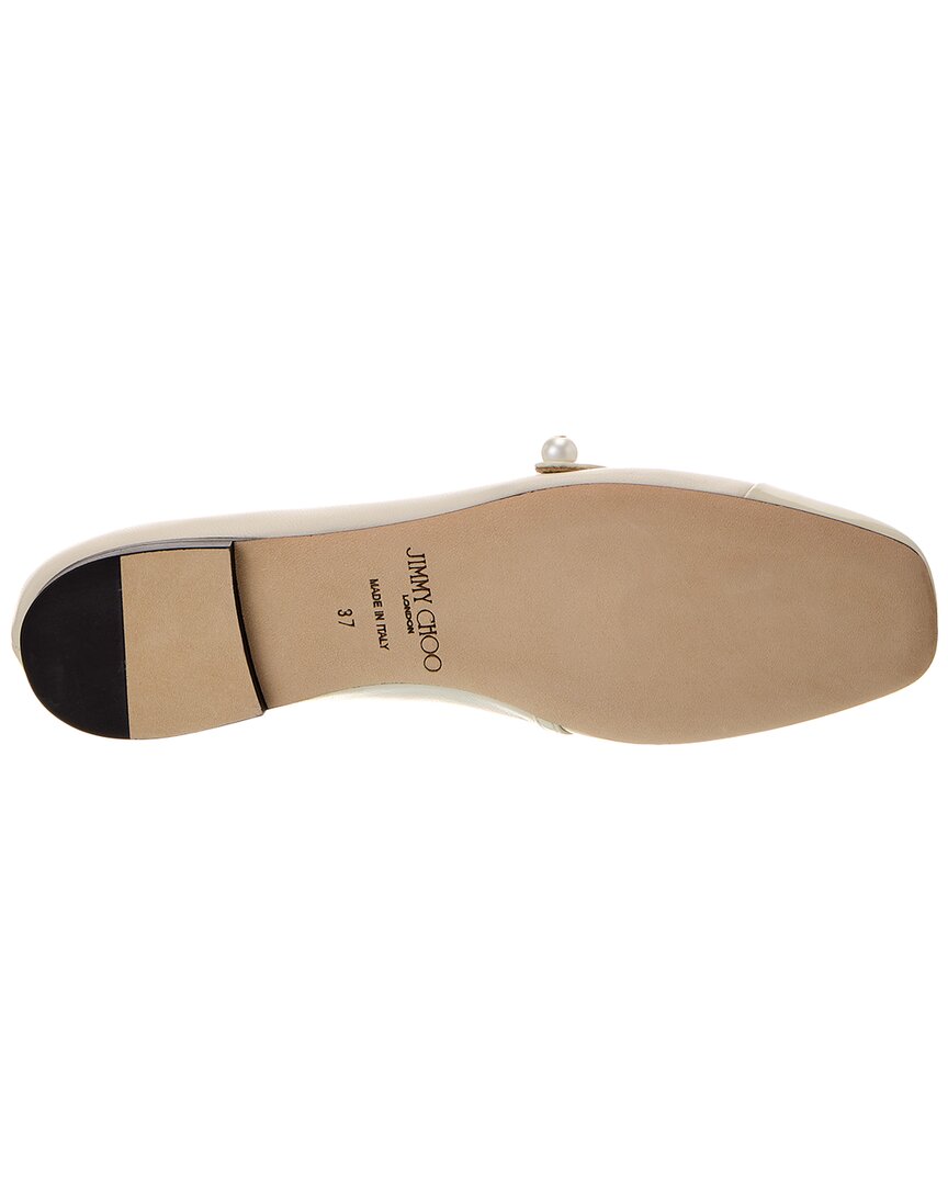 Jimmy Choo Elisa Leather & Patent Flat
