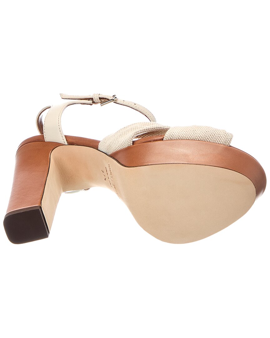 Jimmy Choo Jimmy Choo Heloise 120 Canvas & Leather Sandal