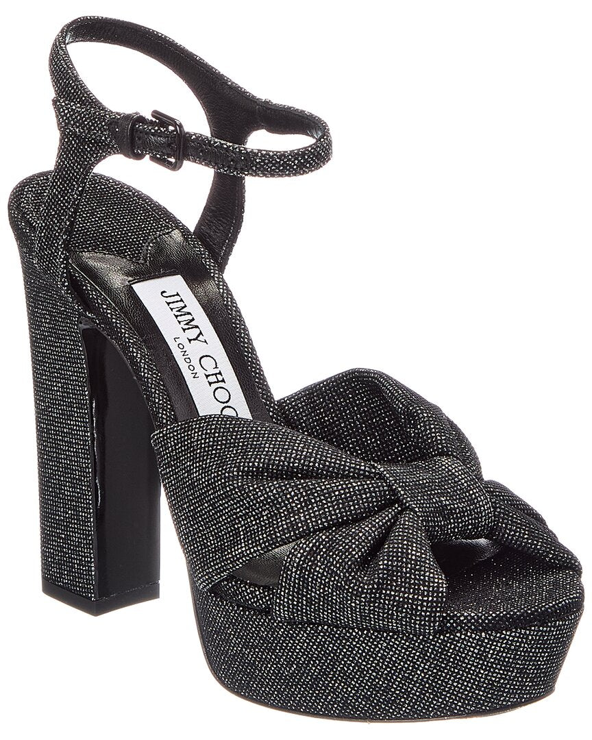 Jimmy Choo Jimmy Choo Heloise 120 Glitter Platform Sandal