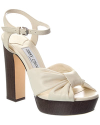 Jimmy Choo Jimmy Choo Heloise 120 Leather Platform Sandal