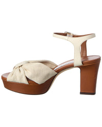Jimmy Choo Jimmy Choo Heloise 80 Canvas & Leather Sandal