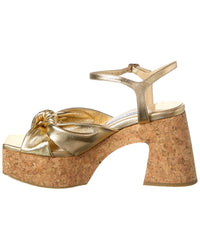 Jimmy Choo Jimmy Choo Heloise 95 Leather Wedge Sandal