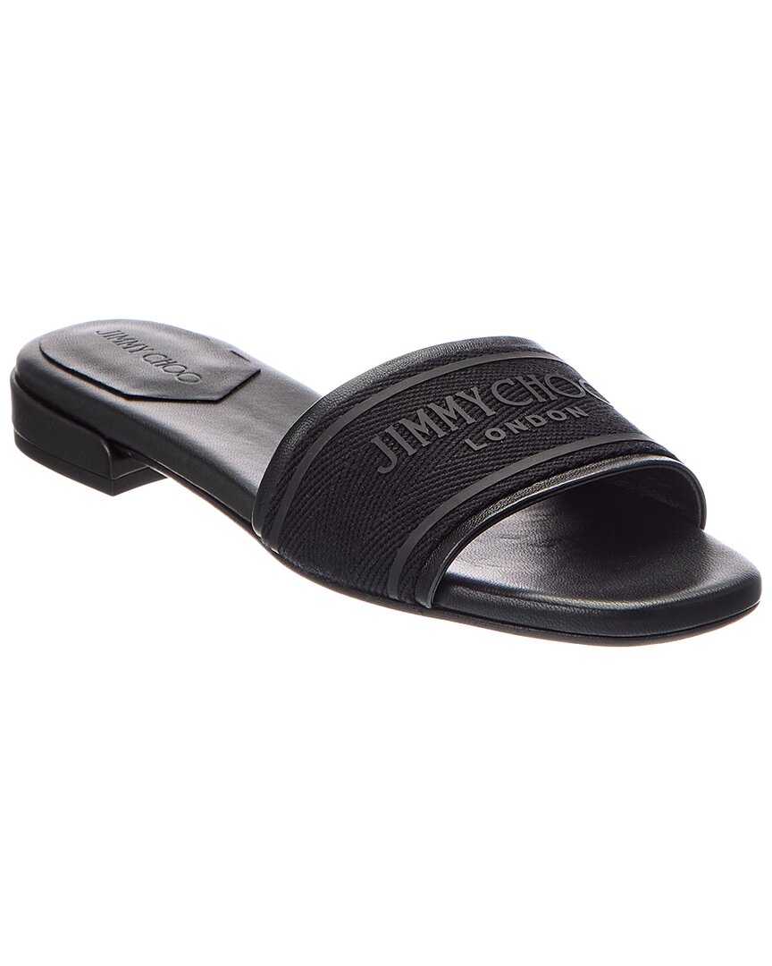 Jimmy Choo Jimmy Choo Joa Canvas & Leather Sandal