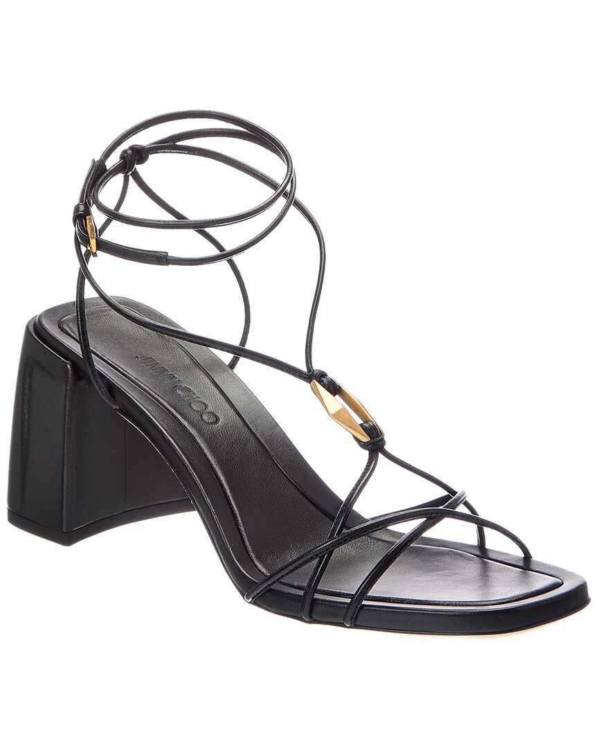 Jimmy Choo Jimmy Choo Onyxia 70 Leather Sandal