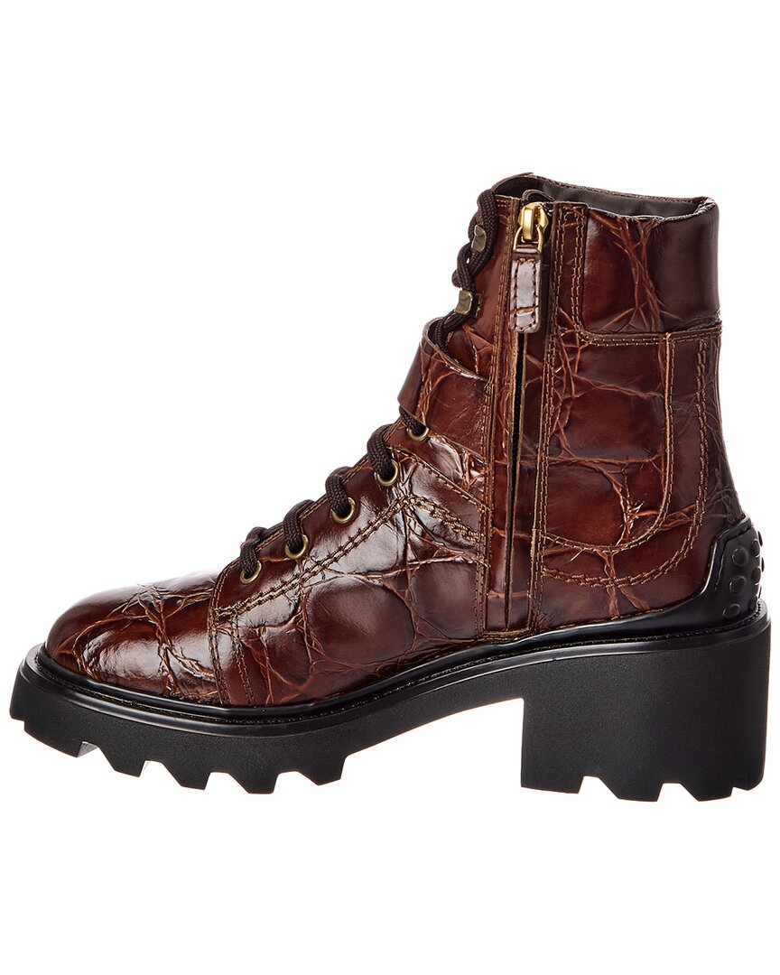 TOD's Tod’S Embossed Leather Boot