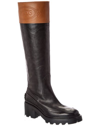 TOD's Tod’S Leather Knee-High Boot