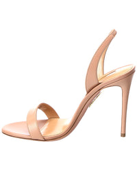 Aquazzura Aquazzura So Nude 105 Leather Slingback Sandal