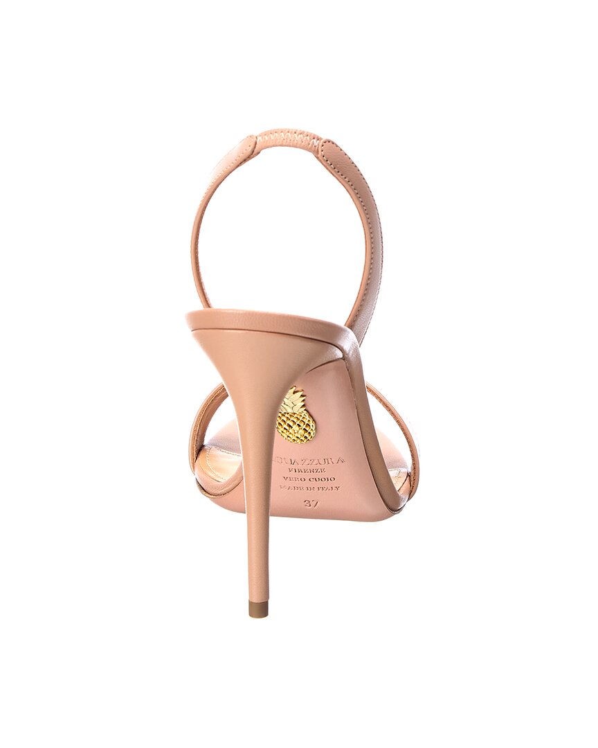 Aquazzura Aquazzura So Nude 105 Leather Slingback Sandal