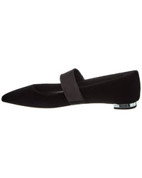 Aquazzura Macron Velvet & Satin Flat