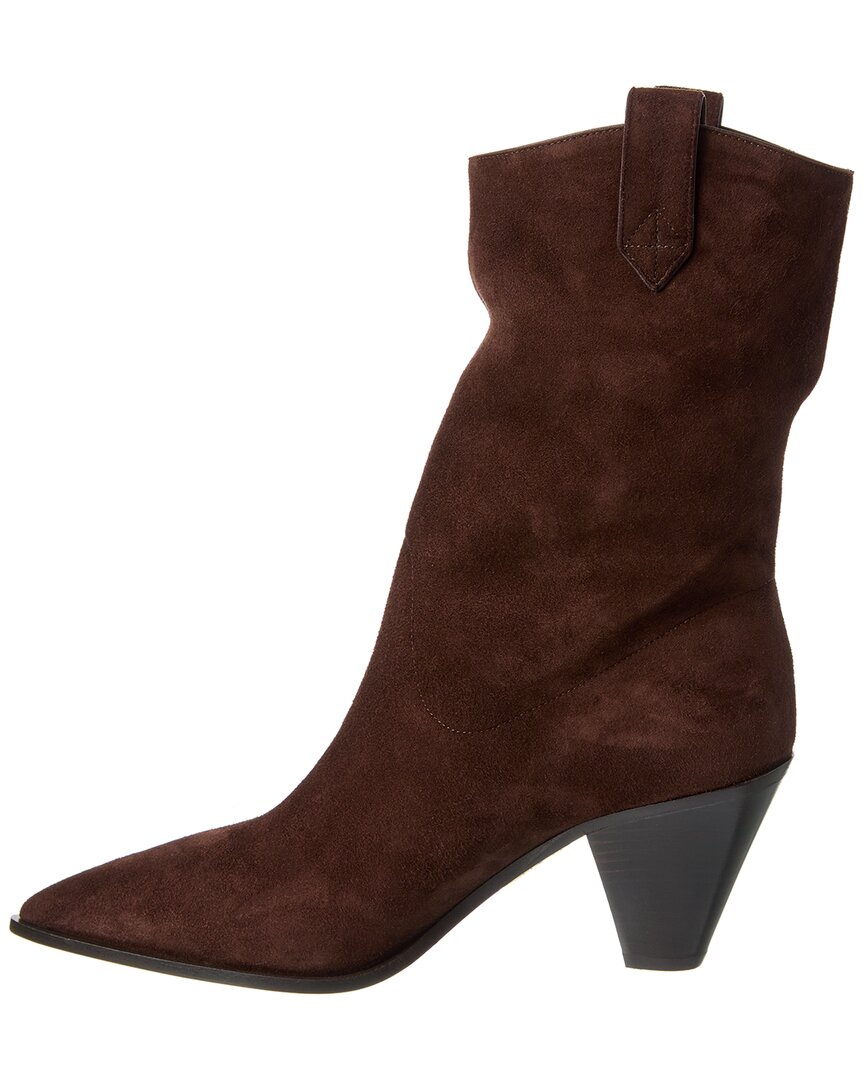Aquazzura Boogie Cowboy 70 Suede Bootie