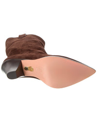 Aquazzura Boogie Cowboy 70 Suede Bootie