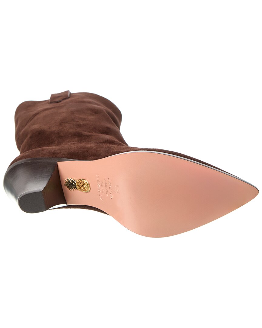 Aquazzura Boogie Cowboy 70 Suede Bootie