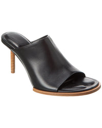 Jacquemus Les Mules Rond Carre Leather Mule 38 Black