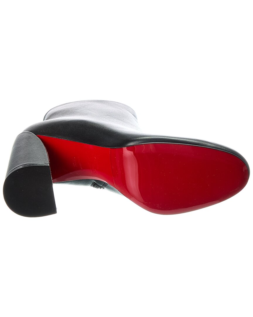 Christian Louboutin Jane 85 Leather Bootie, 36, Black