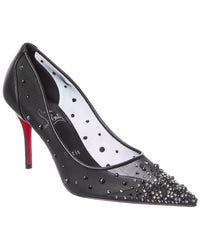 Christian Louboutin Christian Louboutin Miss Z Degrastrass Perla 76 Mesh & Leather Pump
