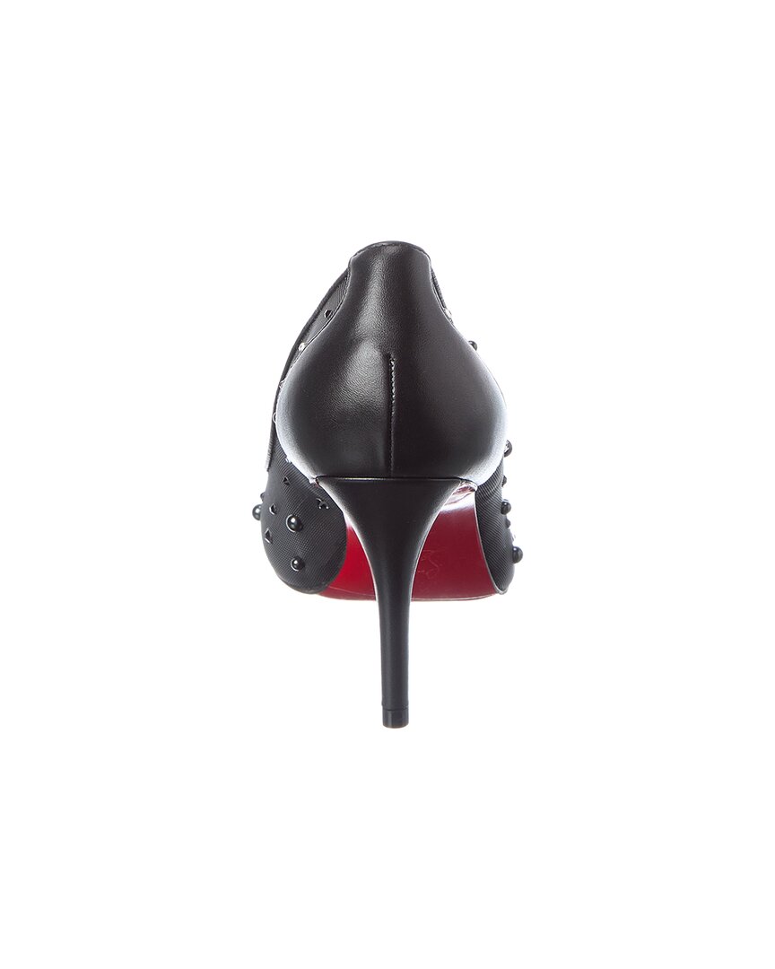 Christian Louboutin Christian Louboutin Miss Z Degrastrass Perla 76 Mesh & Leather Pump