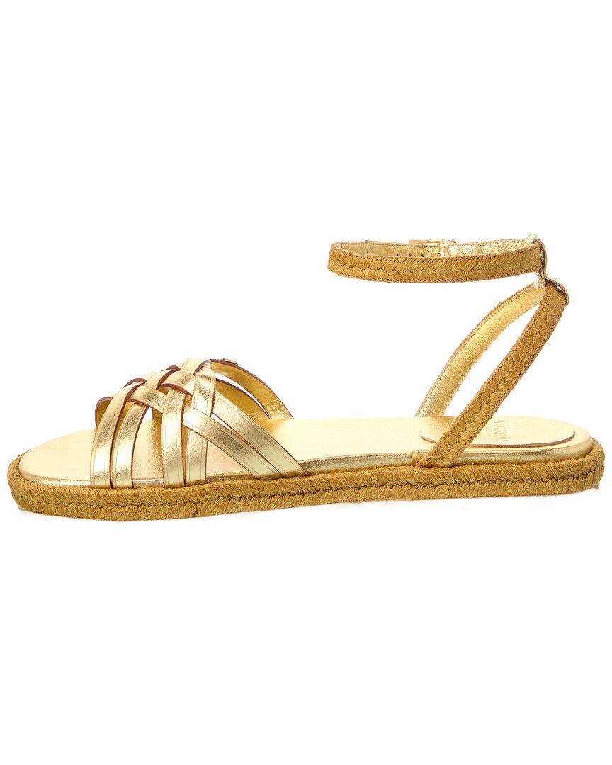Valentino Vlogo Signature Leather Sandal