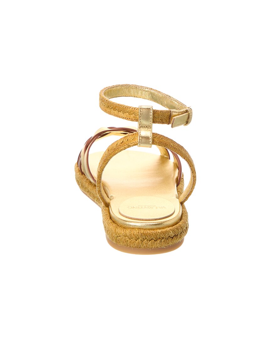 Valentino Vlogo Signature Leather Sandal