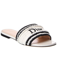 Dior Dior Woven Raffia Sandal