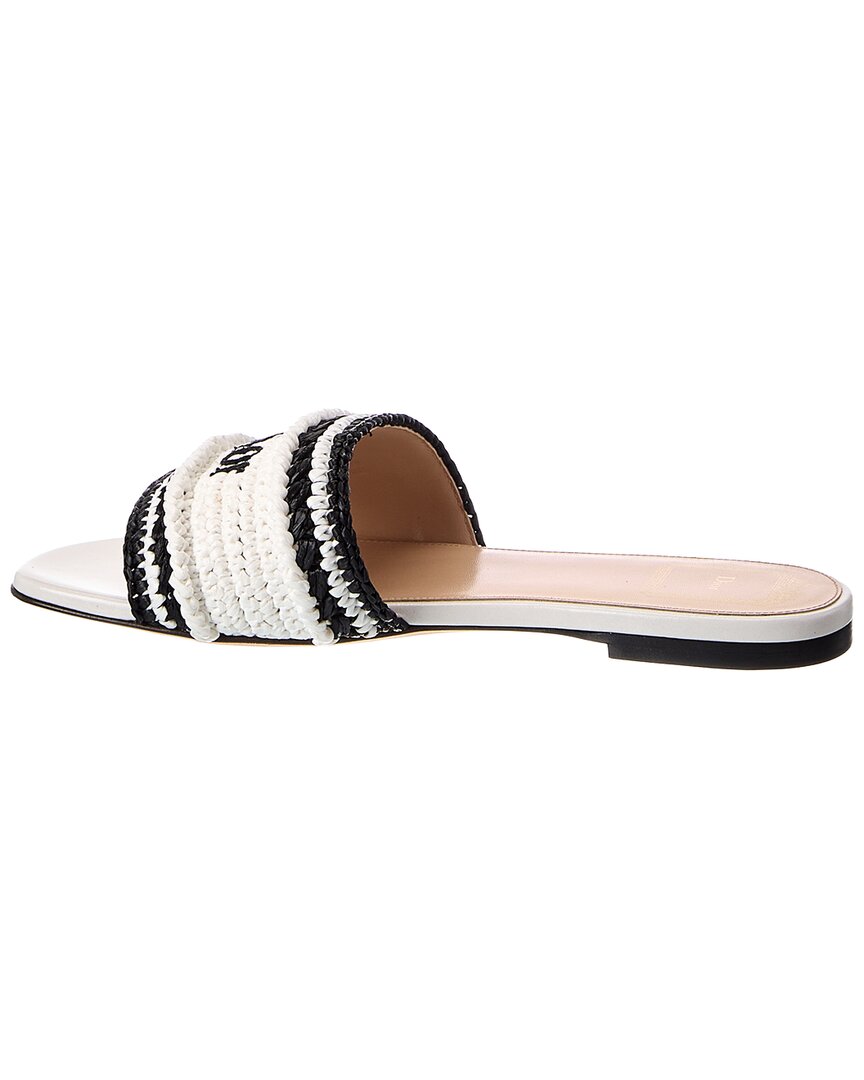 Dior Dior Woven Raffia Sandal