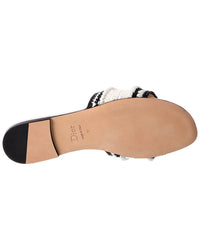 Dior Dior Woven Raffia Sandal